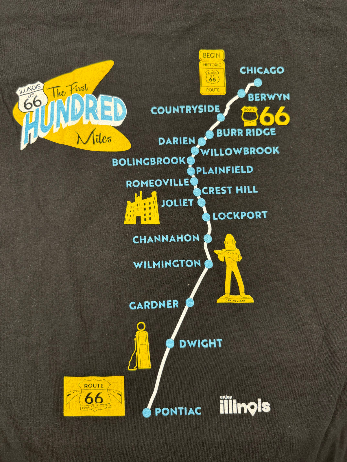 Illinois Route 66 Centennial T-Shirt