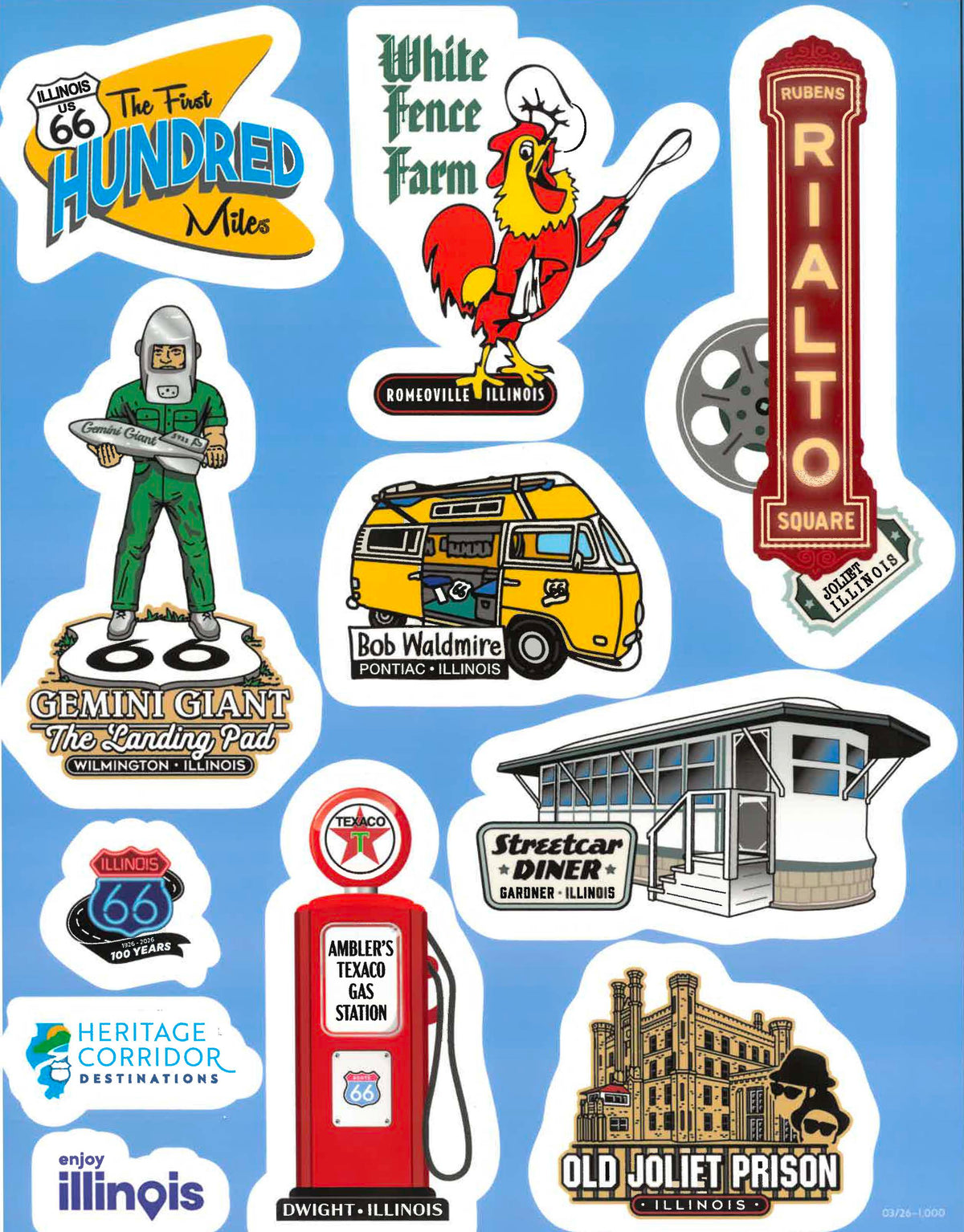 The First Hundred Miles Sticker Sheet